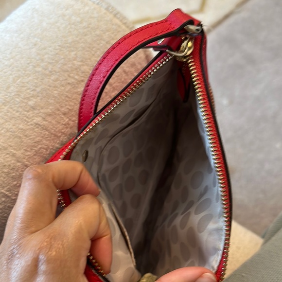 Kate Spade Red Crossbody Bag with Gold Accents - Picture 3 of 5